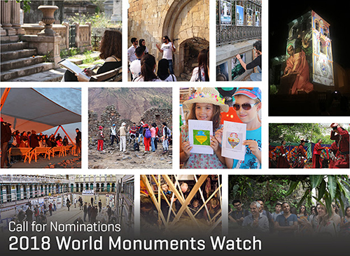 World Monuments Watch 2018: data limite para nomeações