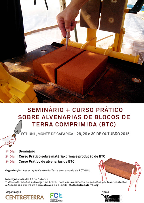 Seminário + Curso Prático de Blocos de Terra Comprimida