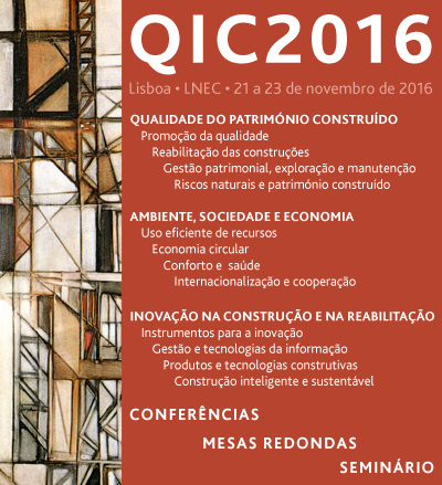 2.º Encontro Nacional sobre Qualidade e Inovação na Construção (QIC 2016)