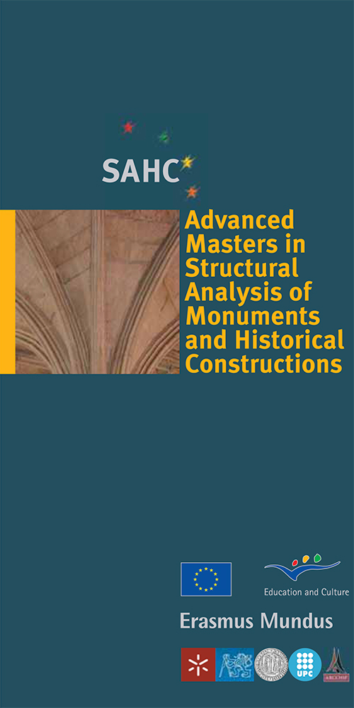 Scholarships for Advanced Masters in Structural Analysis of Monuments and Historical Constructions (Call 2)