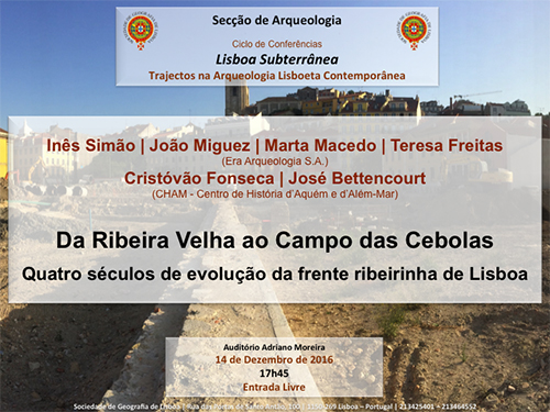 Da Ribeira Velha ao Campo das Cebolas: Quatro séculos de evolução da frente ribeirinha de Lisboa