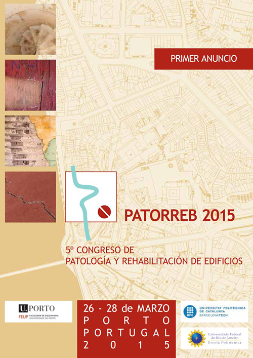 PATORREB 2015 - 5.ª Conferência sobre Patologia e Reabilitação de Edifícios