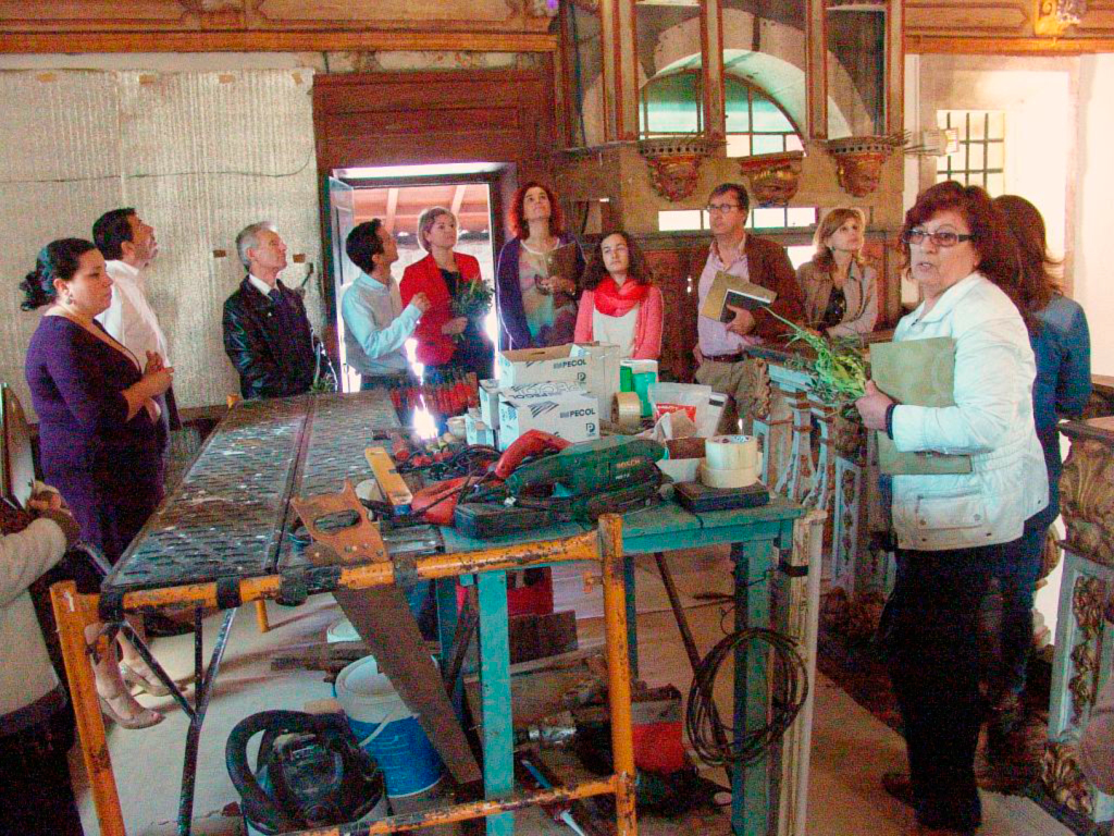 Visita Estaleiro-Aberto à Igreja da Santa Casa da Misericórdia de Caminha, no Dia Internacional dos Monumentos e Sítios 2014.