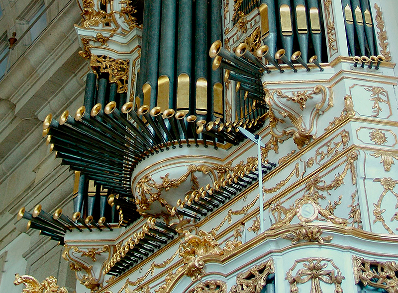 Órgão da Igreja do Mosteiro de Grijó. Fotografia: Antero Leite.