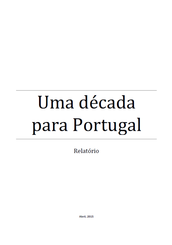 Capa do relatório 