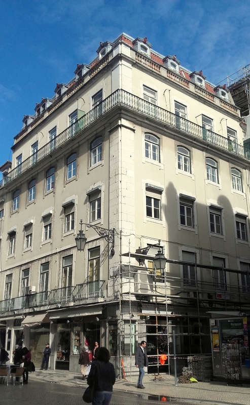 Edifício situado na Rua Augusta e Rua de Santa Justa, em Lisboa