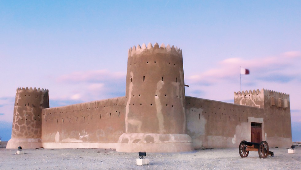 Estação arqueológica de Al Zubarah, no Qatar, Património Mundial da UNESCO. Fotografia: CNN.