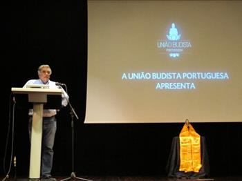 Ricardo Sá Fernandes na apresentação do projeto Casa da Paz à Comunicação Social, Espaço Monsanto, 25 de setembro de 2012.